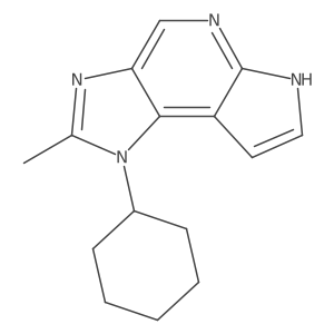 3-Cyclohexyl-4-methyl-3,5,8,10-tetrazatricyclo[7.3.0.02,6]dodeca-1,4,6,8,11-pentaene Structure