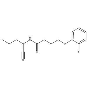 N-(1-cyanobutyl)-4-(2-fluorophenoxy)butanamide结构式