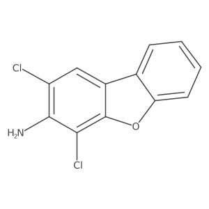 3-Amino-2,4-dichlorodibenzofuran Structure