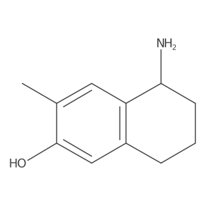 5-Amino-3-methyl-5,6,7,8-tetrahydronaphthalen-2-ol结构式