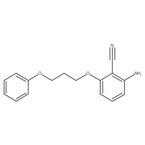 2-Amino-6-(3-phenoxypropoxy)benzonitrile Structure