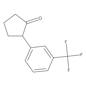 2-[3-(Trifluoromethyl)phenyl]cyclopentan-1-one Structure