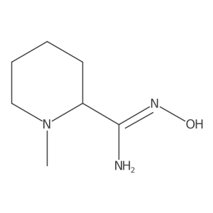 N'-hydroxy-1-methylpiperidine-2-carboximidamide结构式
