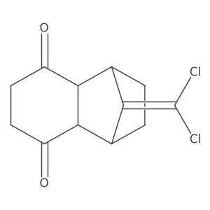 (1R,4S,4aR,8aS)-9-(dichloromethylidene)octahydro-1,4-methanonaphthalene-5,8-dione结构式