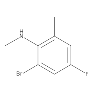 2-bromo-4-fluoro-N,6-dimethylaniline Structure