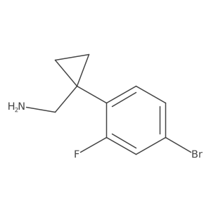 1-(4-Bromo-2-fluorophenyl)cyclopropanemethanamine结构式