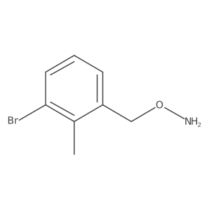 O-[(3-bromo-2-methylphenyl)methyl]hydroxylamine Structure