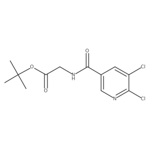 Tert-butyl 2-[(5,6-dichloropyridine-3-carbonyl)amino]acetate Structure