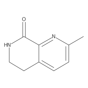 2-Methyl-6,7-dihydro-1,7-naphthyridin-8(5H)-one结构式