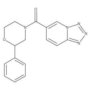 (2-Phenylmorpholin-4-yl)(tetrazolo[1,5-a]pyridin-6-yl)methanone Structure