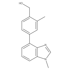 2-Methyl-4-(1-methyl-1H-benzimidazol-4-yl)benzenemethanol结构式