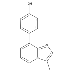 4-(3-Methylimidazo[1,2-a]pyridin-8-yl)phenol Structure