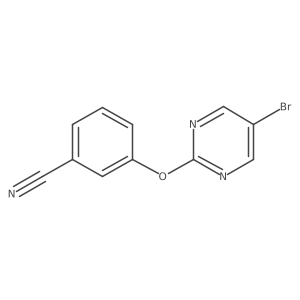 3-[(5-Bromopyrimidin-2-yl)oxy]benzonitrile Structure