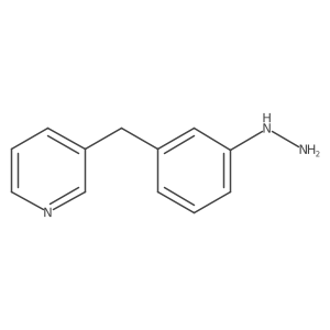 Pyridine,3-[(3-hydrazinophenyl)methyl]-结构式