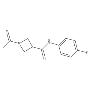 1-acetyl-N-(4-fluorophenyl)azetidine-3-carboxamide Structure