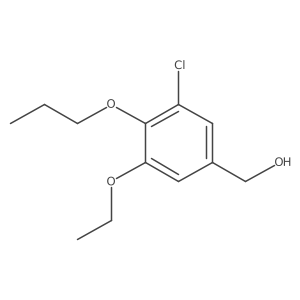 (3-Chloro-5-ethoxy-4-propoxyphenyl)methanol Structure
