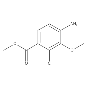 Methyl 4-amino-2-chloro-3-methoxybenzoate Structure