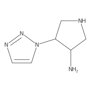 cis-3-Amino-4-(1,2,3-triazol-1-yl)pyrrolidine Structure