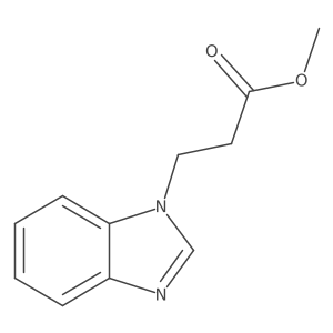 methyl 3-(1H-benzimidazol-1-yl)propanoate结构式