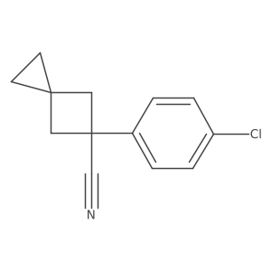 5-(4-Chlorophenyl)spiro[2.3]hexane-5-carbonitrile Structure