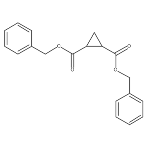1,2-Cyclopropanedicarboxylic acid, bis(phenylmethyl) ester, (1S-trans)- Structure