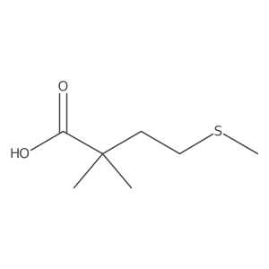 2,2-Dimethyl-4-(methylsulfanyl)butanoic acid Structure