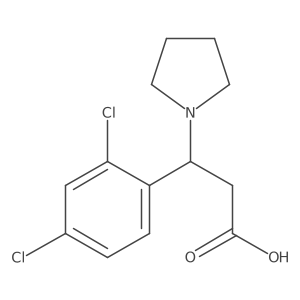 1-Pyrrolidinepropanoic acid, I(2)-(2,4-dichlorophenyl)-结构式