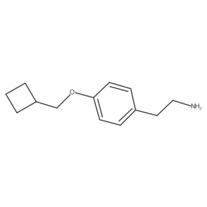 2-(4-Cyclobutylmethoxyphenyl)-ethylamine Structure