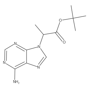 tert-butyl 2-(6-amino-9H-purin-9-yl)propanoate结构式