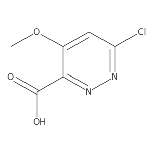 6-Chloro-4-methoxypyridazine-3-carboxylic acid Structure