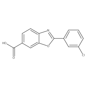 2-(3-Chlorophenyl)-6-benzoxazolecarboxylic acid Structure