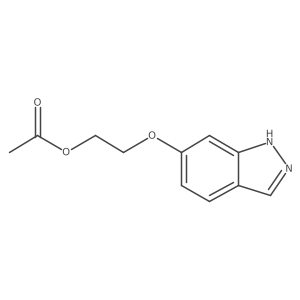 Ethanol,2-(1h-indazol-6-yloxy)-,1-acetate Structure