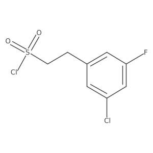 2-(3-Chloro-5-fluorophenyl)ethane-1-sulfonyl chloride Structure