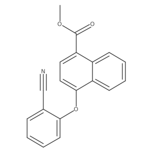 Methyl 4-(2-cyanophenoxy)naphthalene-1-carboxylate结构式
