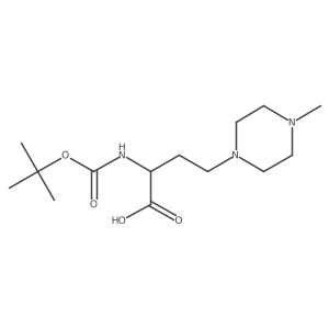 4-(4-Methylpiperazin-1-yl)-2-[(2-methylpropan-2-yl)oxycarbonylamino]butanoic acid结构式