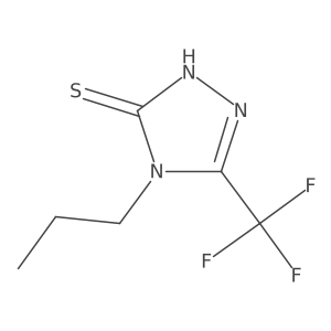 4-propyl-5-(trifluoromethyl)-4H-1,2,4-triazole-3-thiol结构式