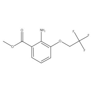 Methyl 2-amino-3-(2,2,2-trifluoroethoxy)benzoate结构式