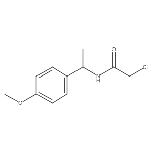 (R)-2-Chloro-N-(1-(4-methoxyphenyl)ethyl)acetamide结构式