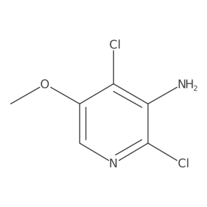2,4-Dichloro-5-methoxypyridin-3-amine结构式