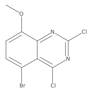 5-Bromo-2,4-dichloro-8-methoxyquinazoline Structure