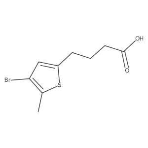 4-(4-Bromo-5-methylthiophen-2-yl)butanoic acid Structure
