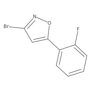 3-Bromo-5-(2-fluorophenyl)isoxazole结构式
