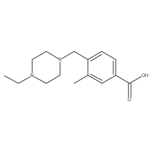 4-((4-Ethylpiperazin-1-yl)methyl)-3-methylbenzoic acid Structure