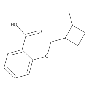 2-((2-Methylcyclobutyl)methoxy)benzoic acid Structure