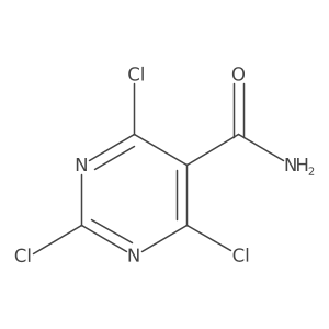 2,4,6-Trichloropyrimidine-5-carboxamide结构式