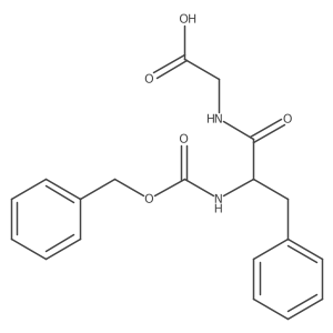O=C(O)CNC(=O)C(Cc1ccccc1)NC(=O)OCc1ccccc1结构式