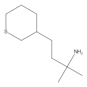 2-Methyl-4-(thian-3-yl)butan-2-amine Structure