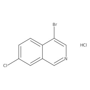 4-Bromo-7-chloroisoquinoline hydrochloride Structure