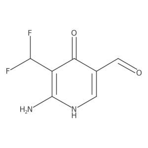 6-Amino-5-(difluoromethyl)-4-hydroxynicotinaldehyde Structure
