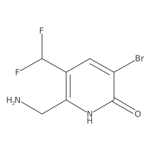 2-(Aminomethyl)-5-bromo-3-(difluoromethyl)-6-hydroxypyridine Structure